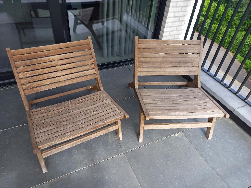 2 loungestoelen - Casa, Jardin & Terrasse, Enlèvement, Utilisé