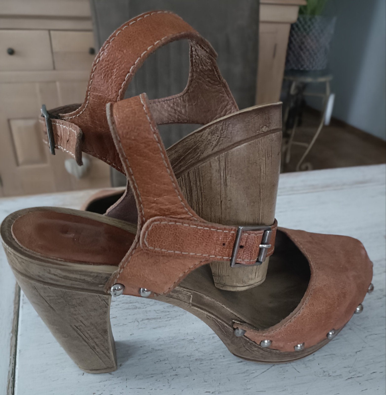 Chaussures, Enlèvement, Comme neuf, Brun