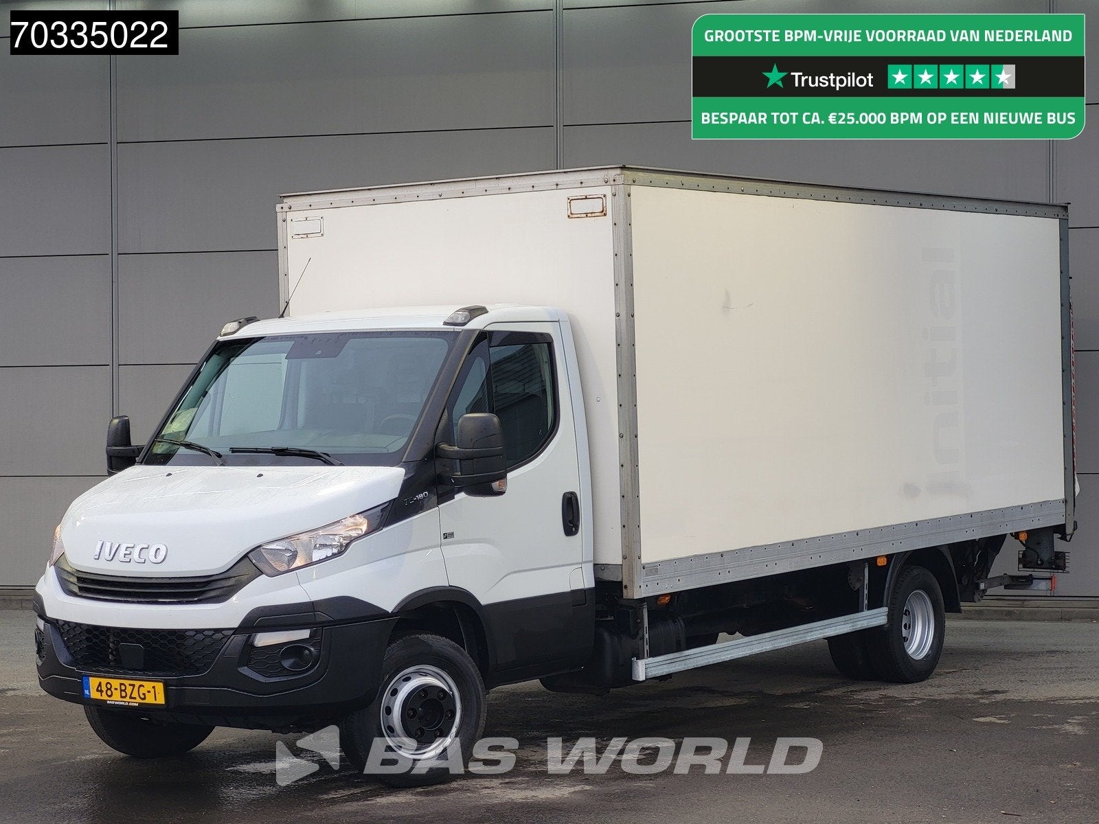 Iveco Daily 72C18 3.0L 1000KG Laadklep Automaat Dubbellucht, Auto's, Bestelwagens en Lichte vracht, Automaat, 4205 kg, Stof, Gebruikt