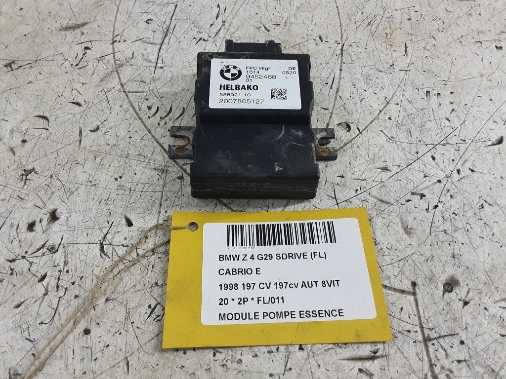 COMPUTER BRANDSTOFPOMP BMW Z4 Roadster (G29) (945246801), Gebruikt, Mevr. I. Hauben, BMW, Rue de l'Espoir 34 34
4030  GRIVEGNÉE, BE
