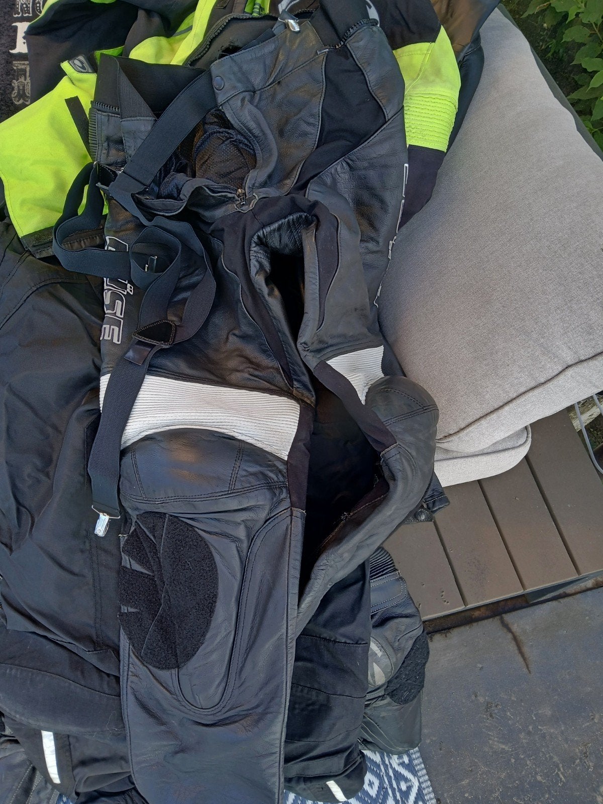Lederen motor broek xxl, Motoren, Ophalen