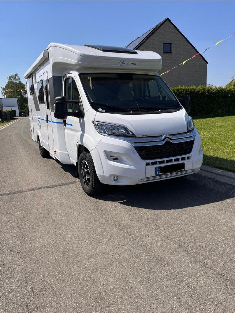 Camper halfintegraal - Sun Living S70SL, Caravanes & Camping, Jusqu'à 4, Parabolique, Boîte manuelle, 5 à 6 mètres