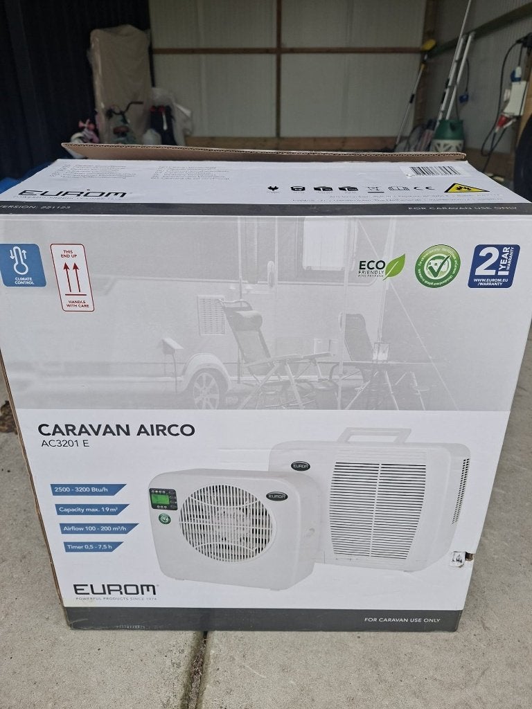 Split airco voor caravan of camper, Caravans en Kamperen, Ophalen, Zo goed als nieuw
