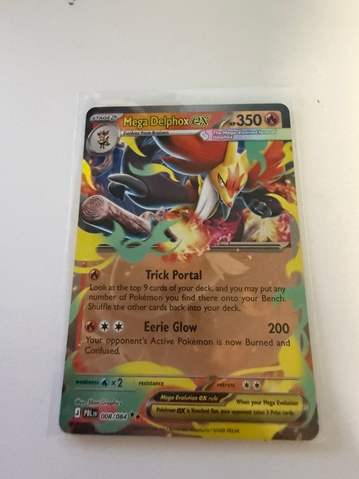 Méga Delphox EX 008 2026, Enlèvement, Neuf, Cartes en vrac