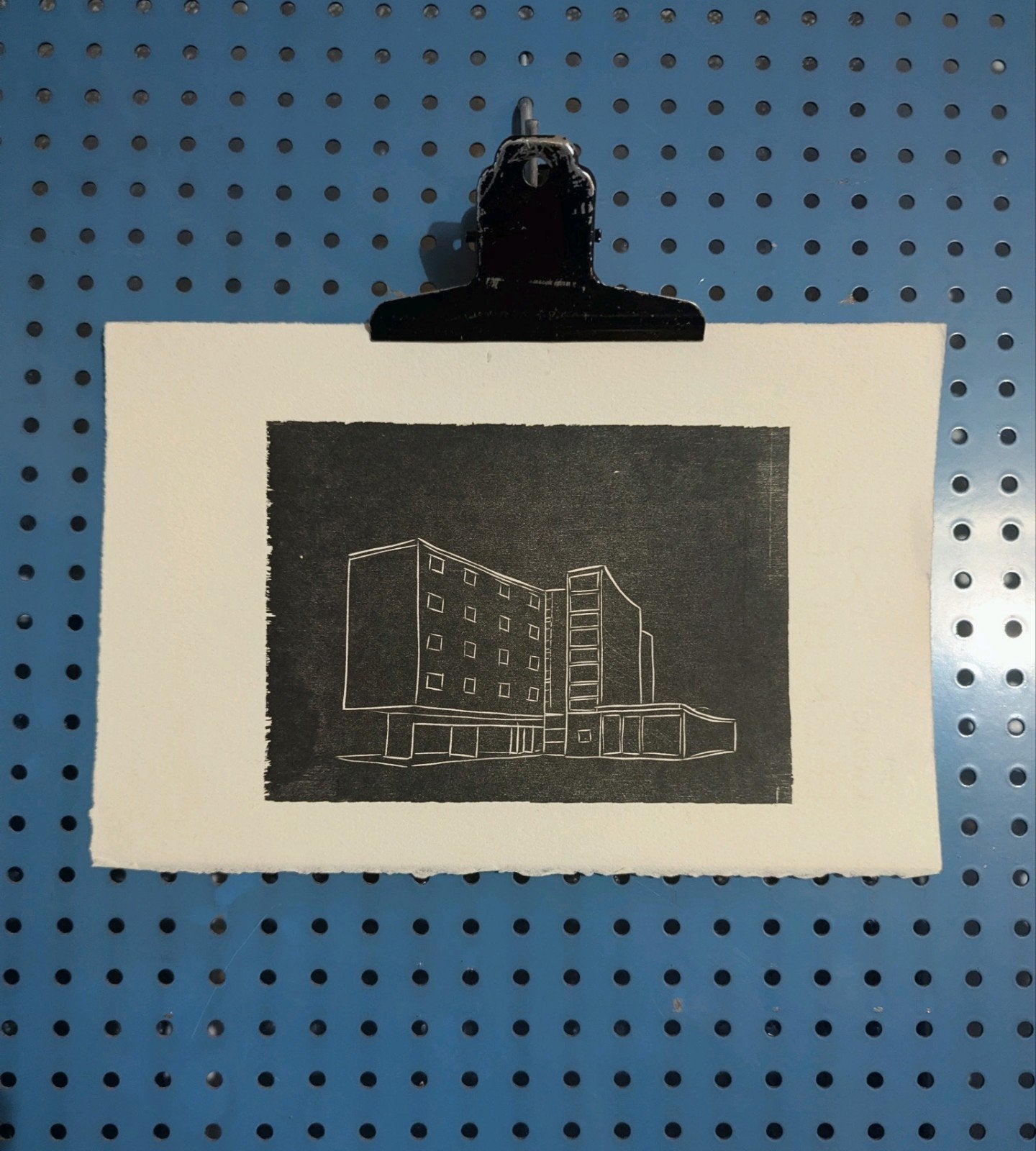 Gravure d'architecture, Le Corbusier, Paris, Enlèvement ou Envoi, Paysage urbain, Autres techniques, Papier/carton