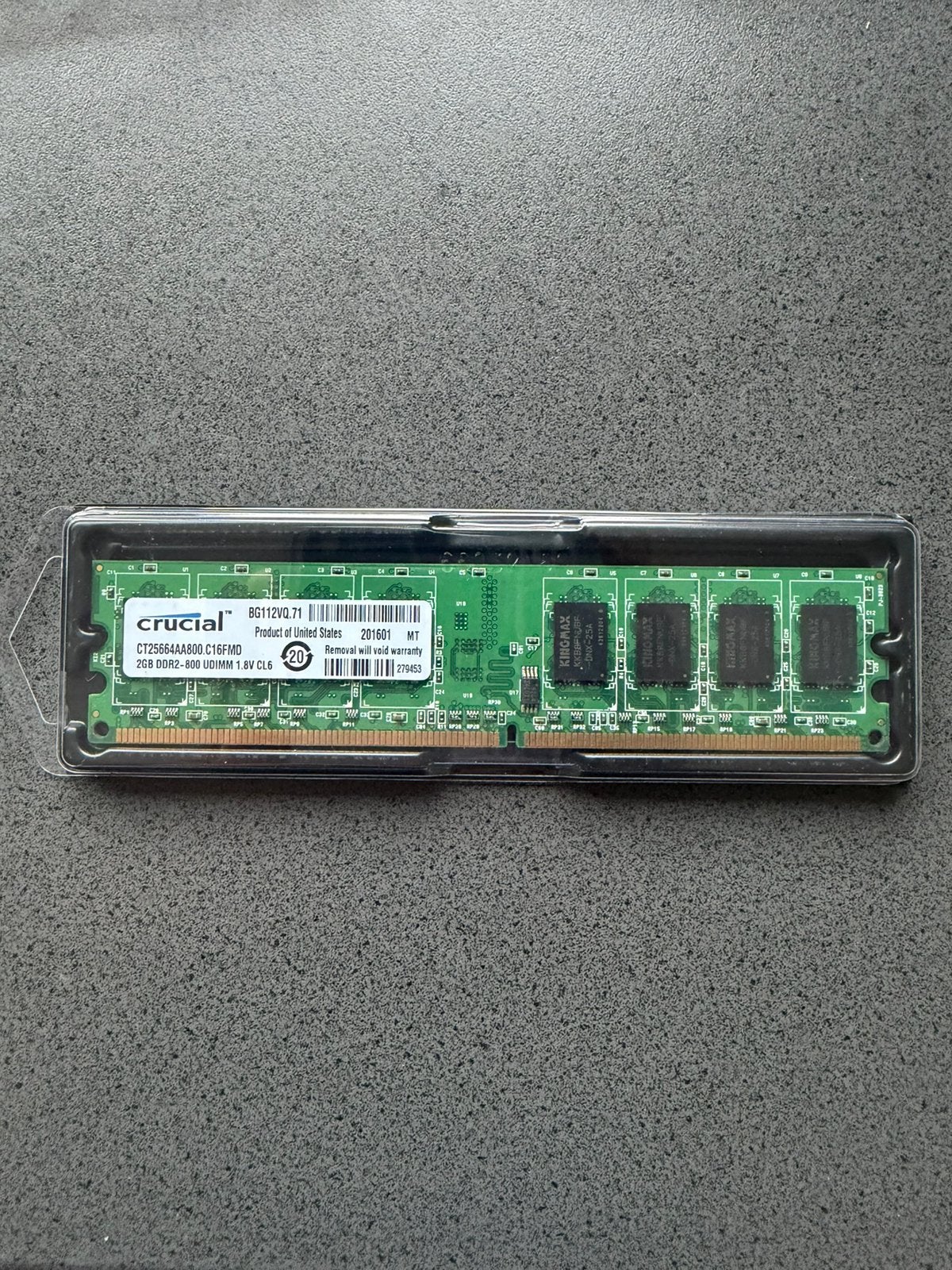 4x Crucial 2GB DDR2-800 RAM – 8GB totaal – Desktopgeheugen, Computers en Software, RAM geheugen, Ophalen of Verzenden, Zo goed als nieuw