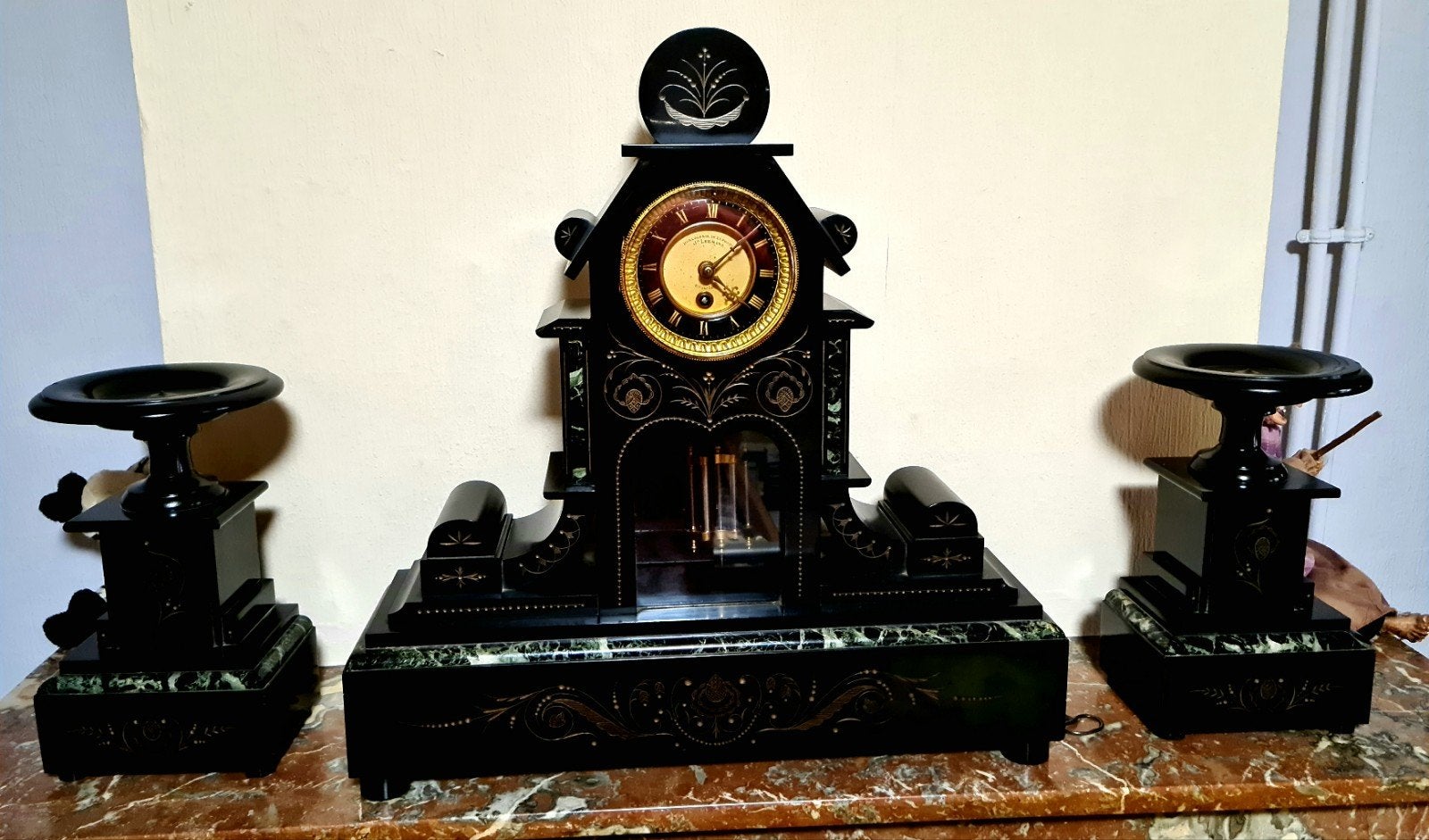pendule de cheminée horlogerie de la poste leemans., Enlèvement