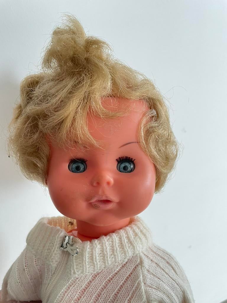 Poupée Gégé vintage aux yeux endormis 38 cm, années 1960, Enlèvement ou Envoi, Poupée