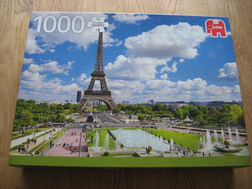 Eiffeltoren in de zomer Parijs Jumbo puzzel, Ophalen of Verzenden, 500 t/m 1500 stukjes, Nieuw, Legpuzzel