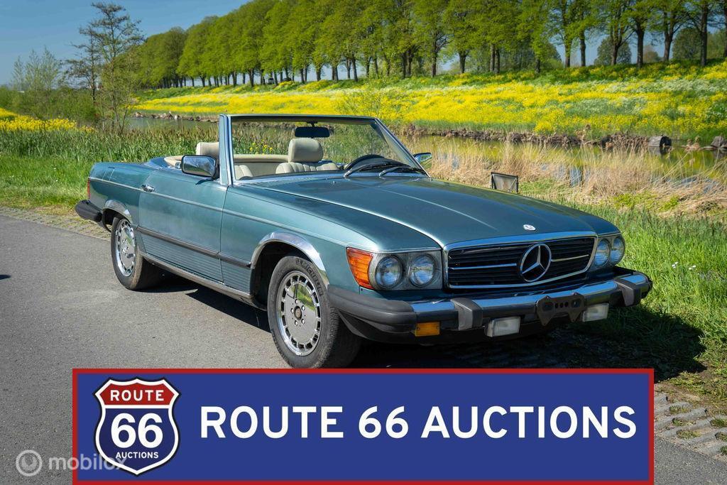 Mercedes-Benz 380 SL | 1983 | Route 66 Auctions, Auto's, Zwart, Mercedes-Benz, Bedrijf, Handgeschakeld