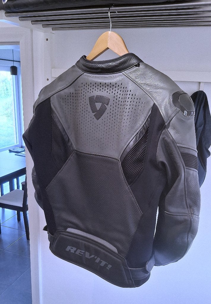 Blouson cuir moto REV'IT! Matador Noir - Anthracite, REV'IT!, Heren, Jas | leer, Ophalen of Verzenden