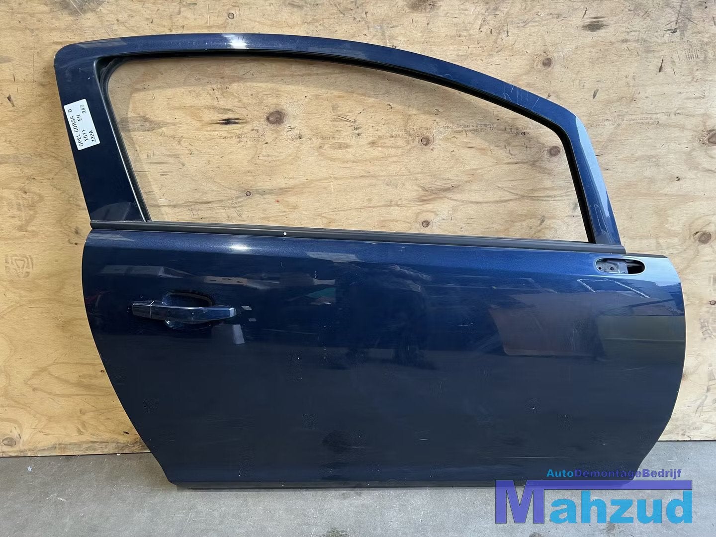 OPEL CORSA D Blauw Z22A Rechts deur 2005-2014, Opel Automobile GmbH, Porte, Opel, Bahnhofsplatz 1
65423  Russelsheim am Main, DE