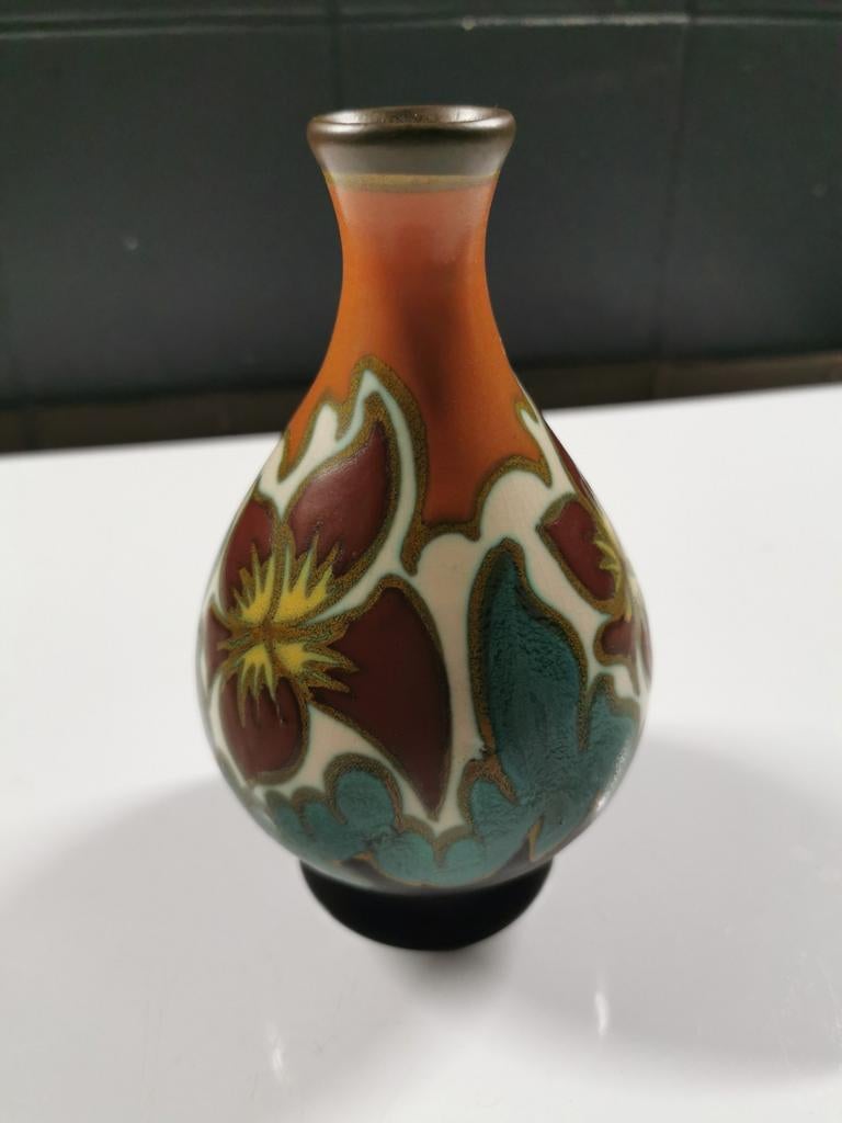 Gouda vaasje. Plateel, Ophalen of Verzenden