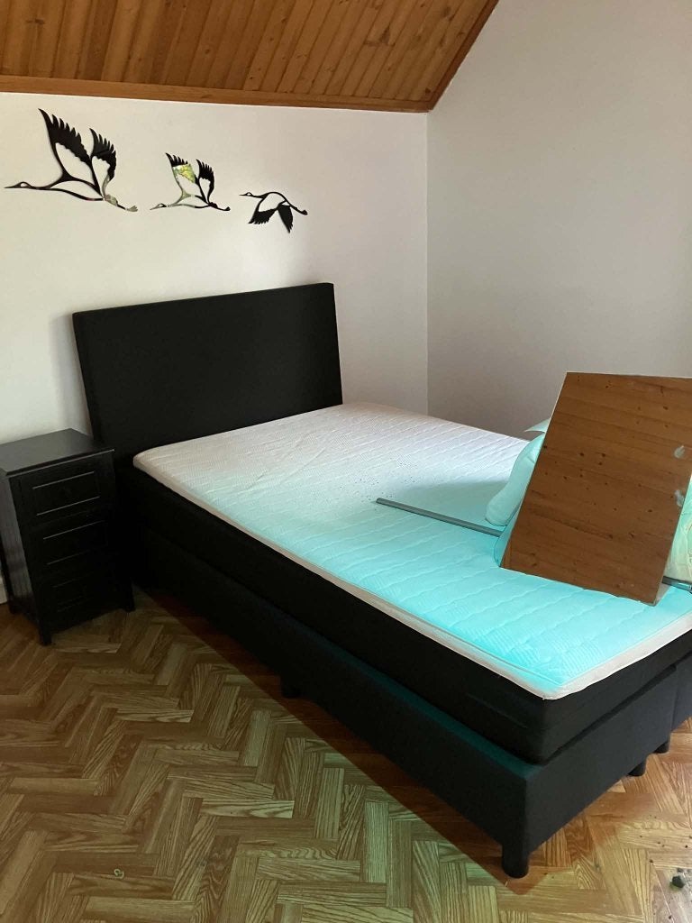 bed, Maison & Meubles, Enlèvement, Utilisé, Queen size, Noir