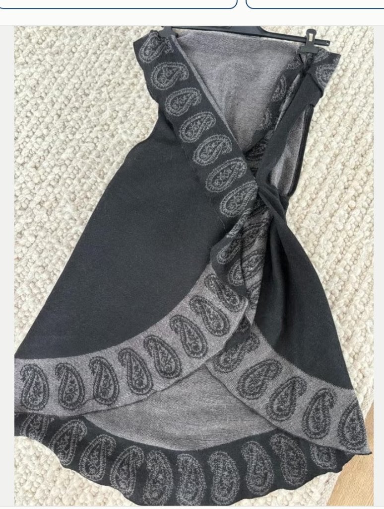 Sjaal/vest maat TU, Kleding | Dames, Ophalen of Verzenden, Zo goed als nieuw, Zwart