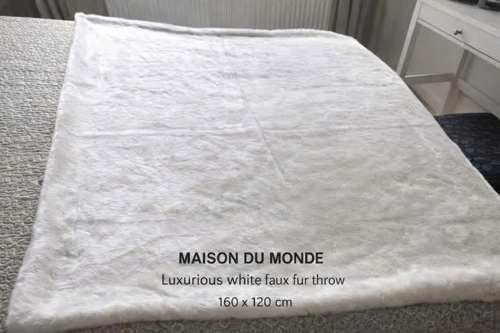 Luxe plaid Maison du Monde, Ophalen, Gebruikt