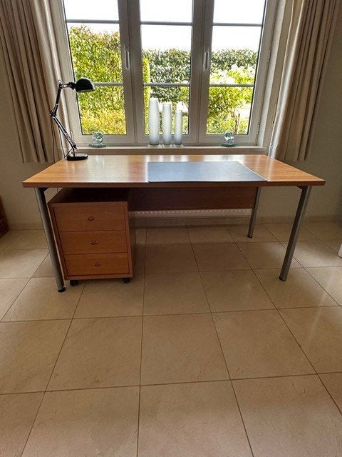 Bureau + ladekast + bureaukasten, Enlèvement, Utilisé, Bureau