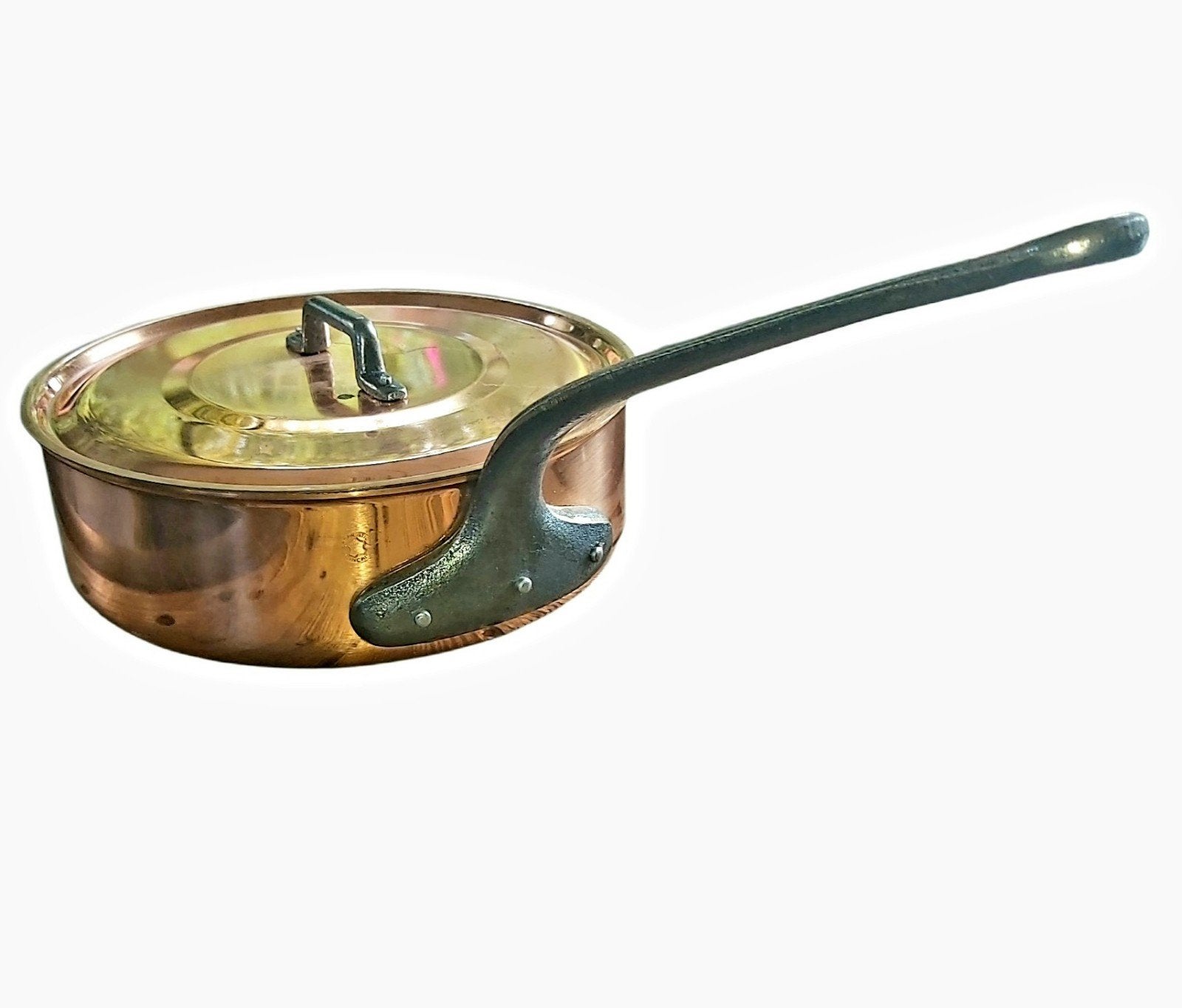 Professionele sauteerpan van hoge kwaliteit, Met deksel, Ophalen of Verzenden, Gietijzer, Sauteerpan