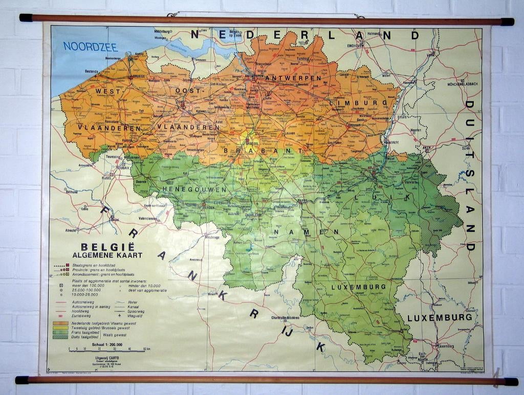 Vintage school- wandkaarten – retro decor, Ophalen