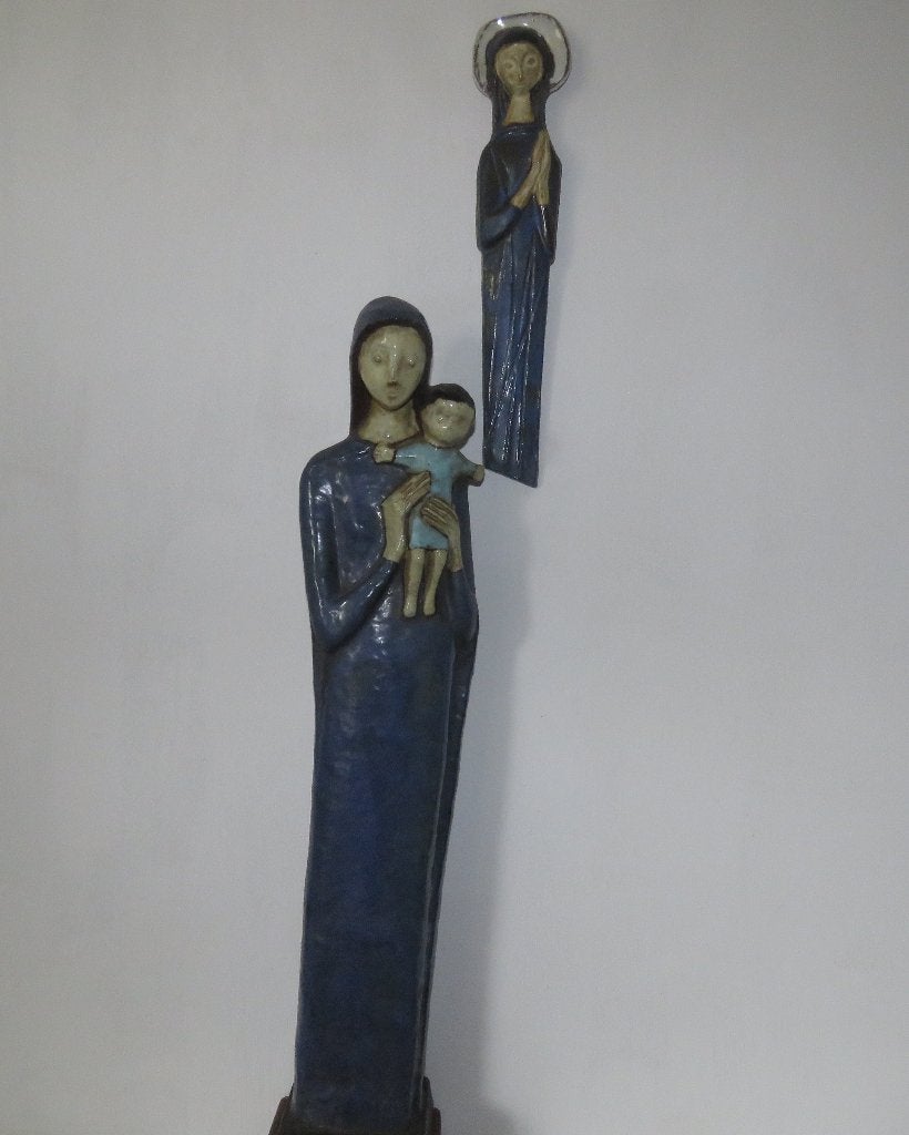 Amphora Vandeweghe Maria met kind beeld 70 cm!, Antiek en Kunst, Ophalen