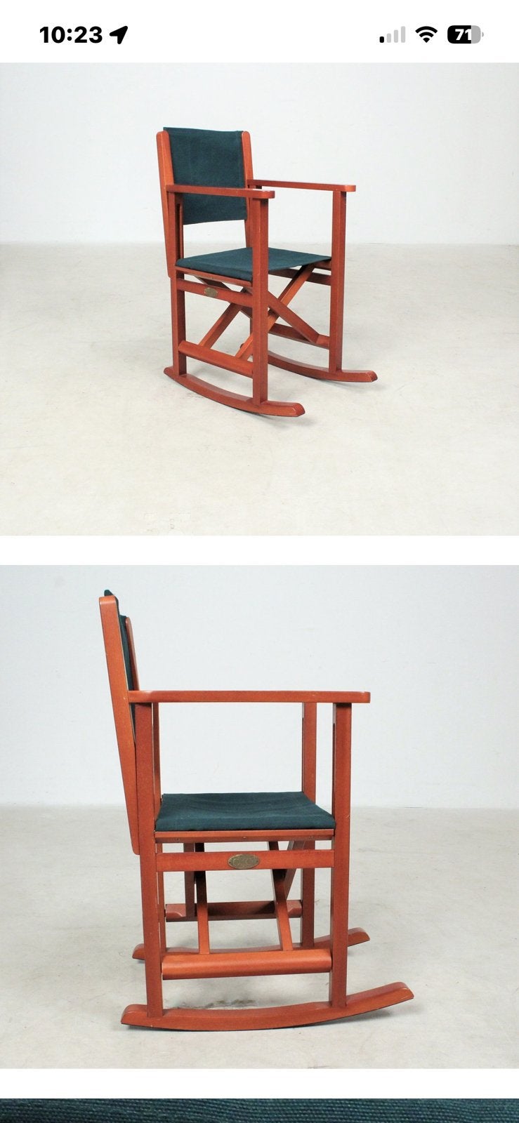 regisseursstoel  (rocking chair)., Huis en Inrichting, Ophalen, Zo goed als nieuw, Hout