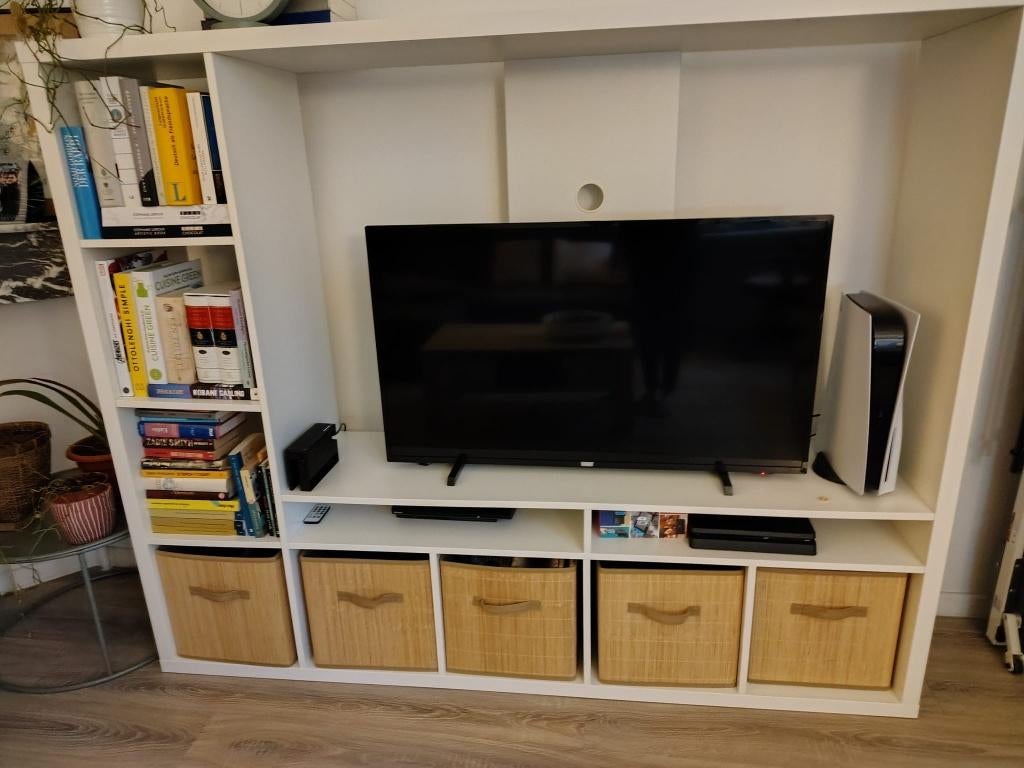 LAPPLAND TV storage unit white /  tv mueble, 25 à 50 cm, 150 à 200 cm, Enlèvement, Utilisé