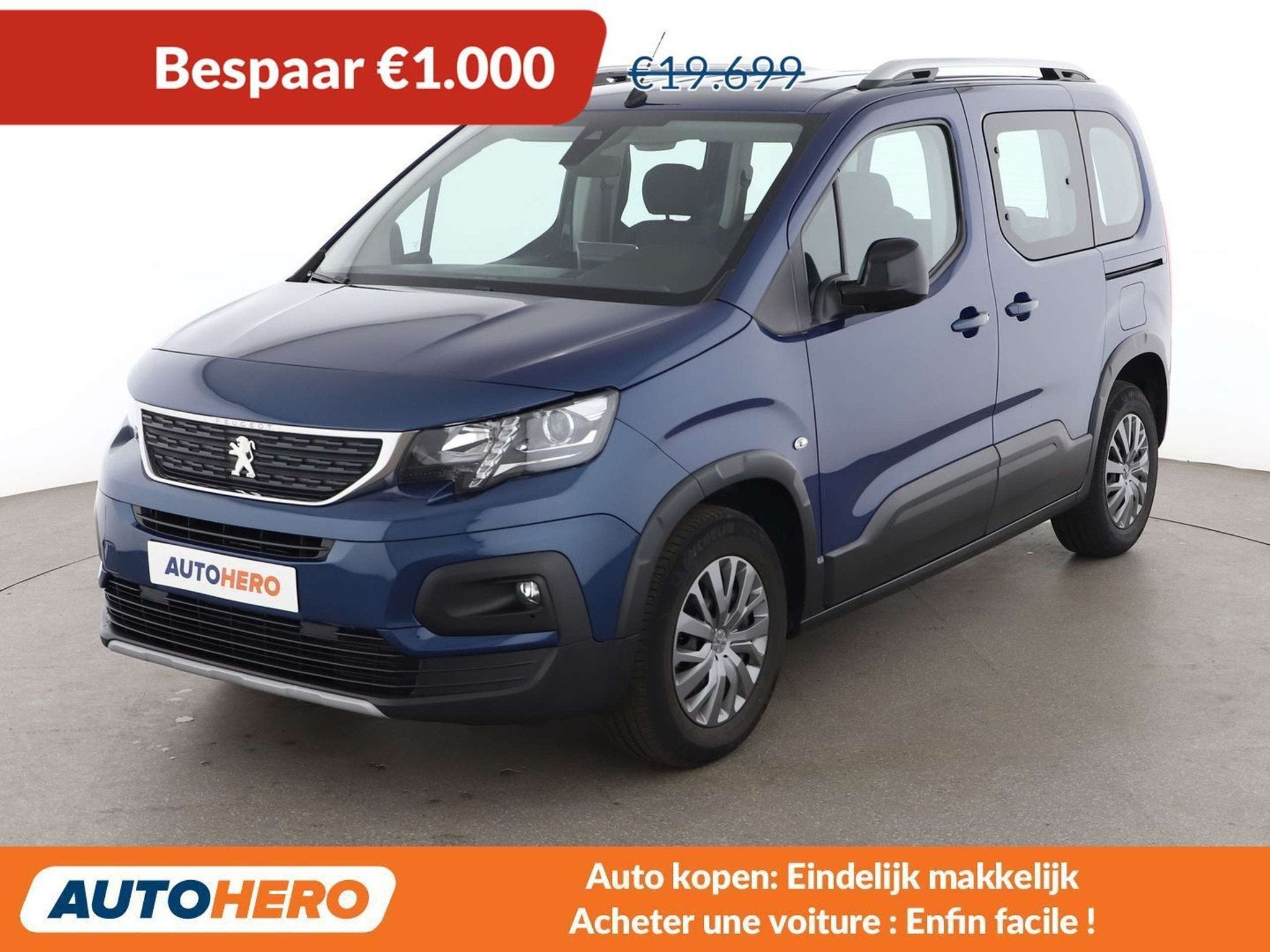 Peugeot Rifter 1.2 PureTech Allure L1 (bj 2022), Auto's, Voorwielaandrijving, Stof, 1199 cc, 149 g/km