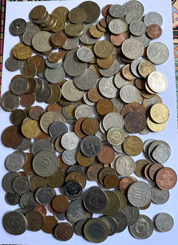 Lot de 234 pièces monde mix, Timbres & Monnaies, Envoi, Monnaie
