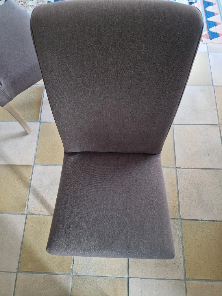 Chaises de salle à manger marque Mobitec, Comme neuf, Brun, Cinq, Six Chaises ou plus, Tissus