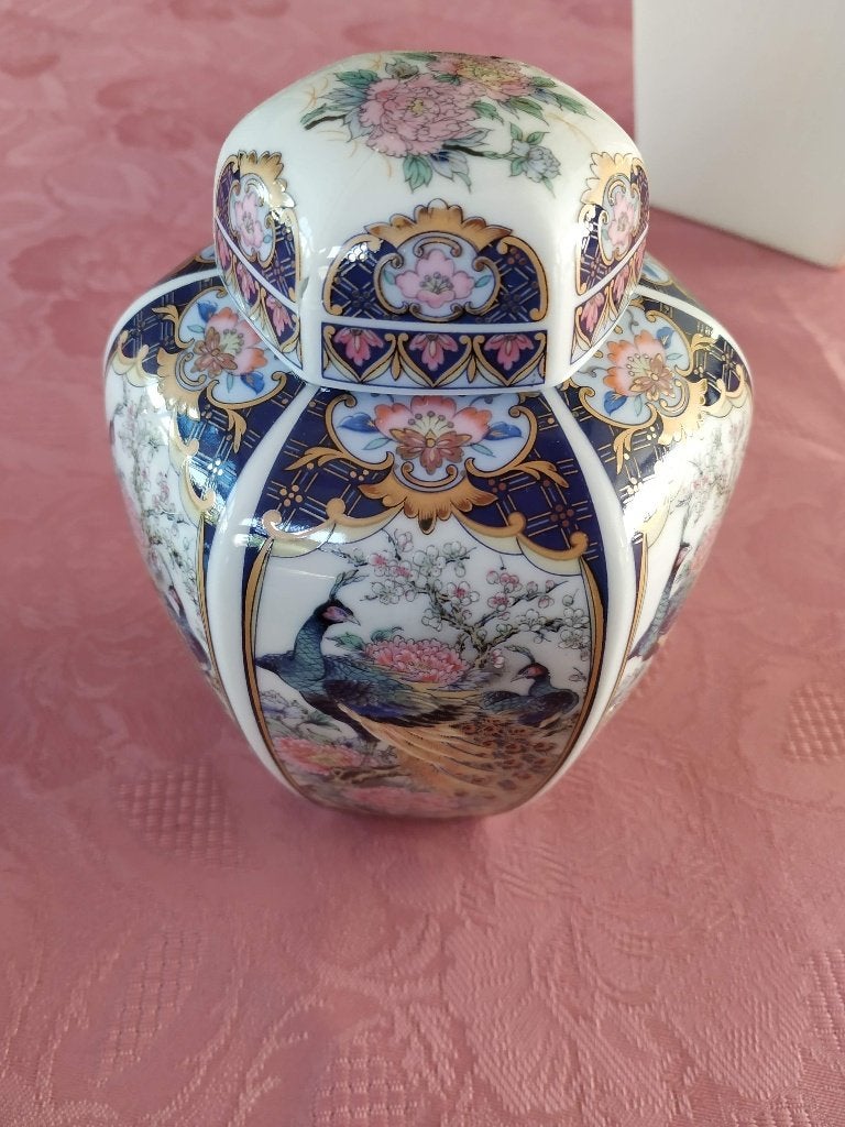 mooie sierpot met de hand geschilderd van japan, Ophalen of Verzenden