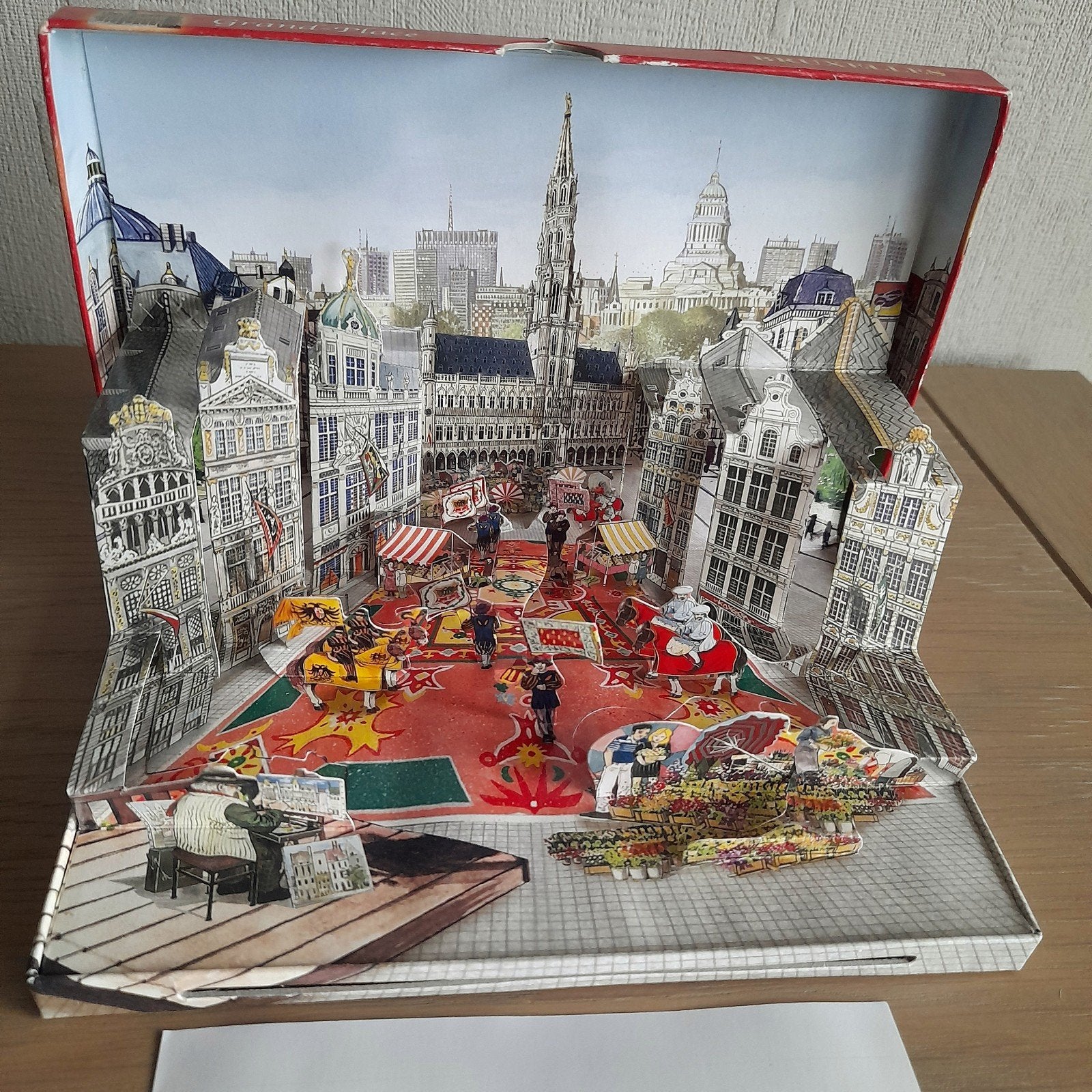 3D wenskaart Brussel Bruxelles Grand-Place., Diversen, Wenskaarten, Ophalen of Verzenden