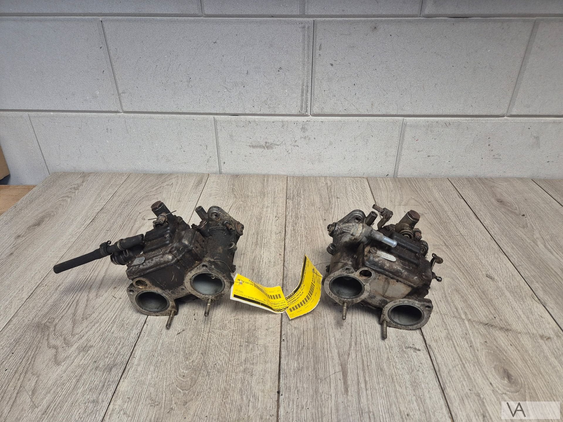 Carburateur set van Alfa Romeo GTV / 75 Dellorto DHLA40, Auto-onderdelen, Gebruikt, -, -, Ophalen of Verzenden