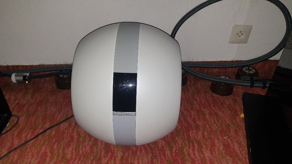 Subwoofer Bowers & Wilkins PV1D Blanc, Subwoofer, Enlèvement, Utilisé, Bowers & Wilkins (B&W)
