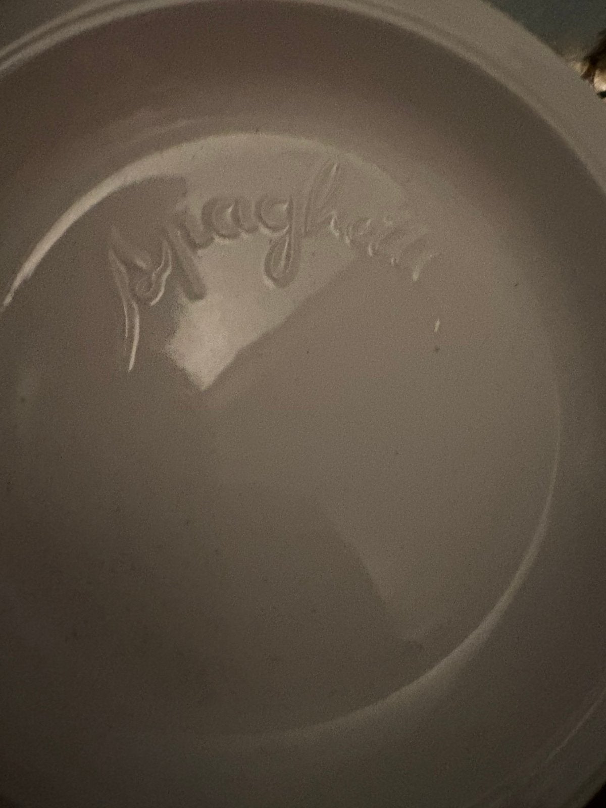 Service à spaghettis de 6 assiettes en porcelaine blanche, Antiquités & Art, Enlèvement ou Envoi