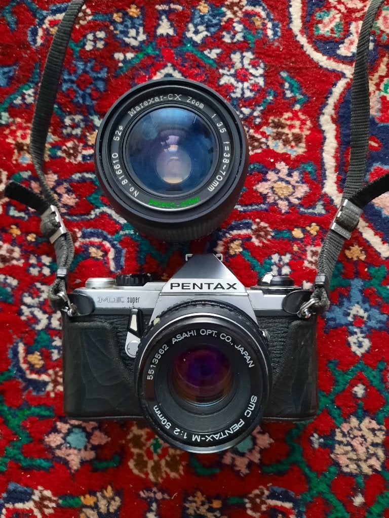 Appareil photos argentique PENTAX  ME super avec objectif, TV, Hi-fi & Vidéo, Appareils photo analogiques, Enlèvement, Utilisé