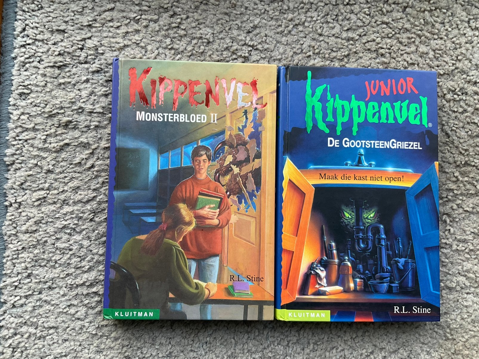Kippenvel Monsterbloed II en de gootsteenGriezel- R.L.Stine, Ophalen of Verzenden, Zo goed als nieuw