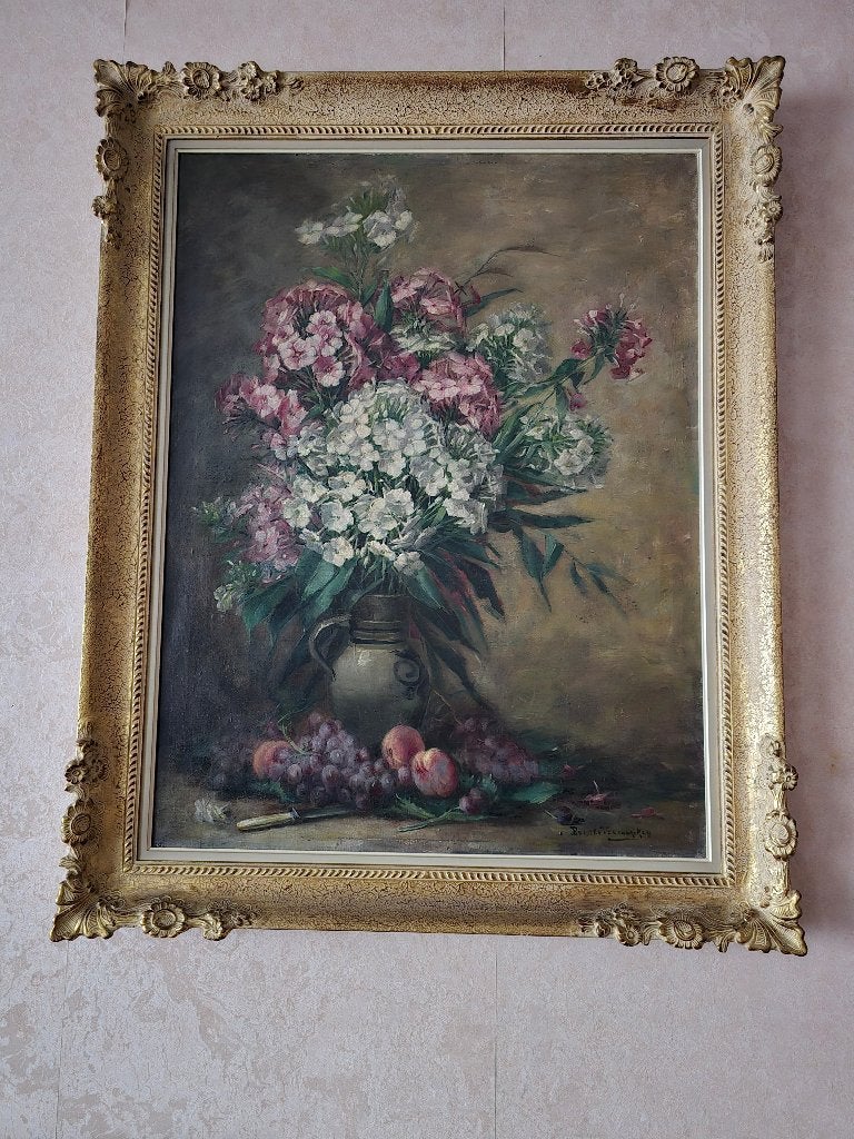 Grand tableau "Bouquet de fleurs", Enlèvement