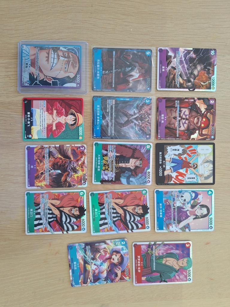 One piece kaarten OP01, Hobby en Vrije tijd, Verzamelkaartspellen | Yu-gi-Oh!, Ophalen of Verzenden