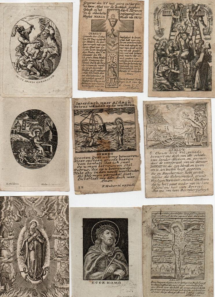 26 devotieprentjes 18de e, Ophalen of Verzenden