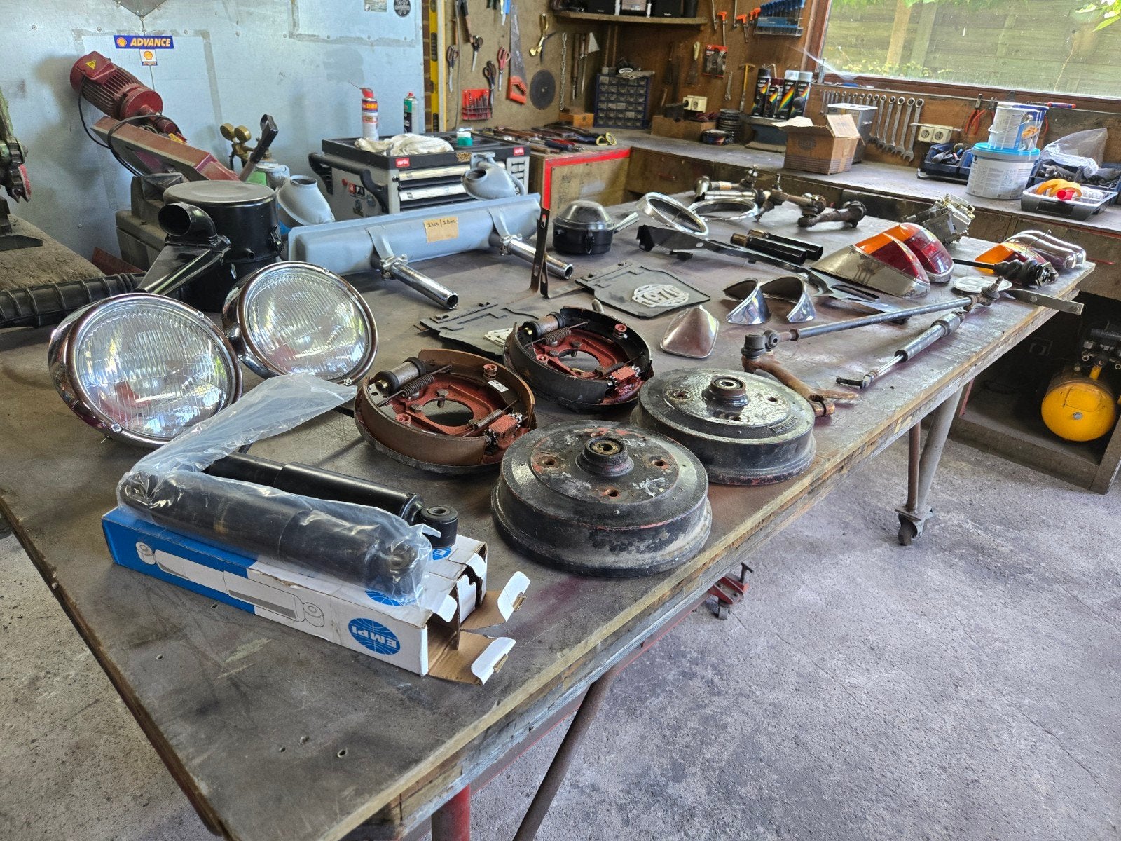 vw kever onderdelen, Ophalen