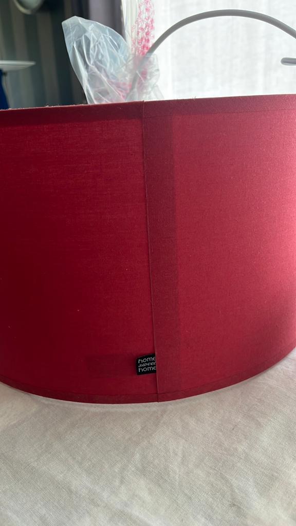 Abat jour rouge diam 40 cm, Enlèvement, Utilisé, Rouge