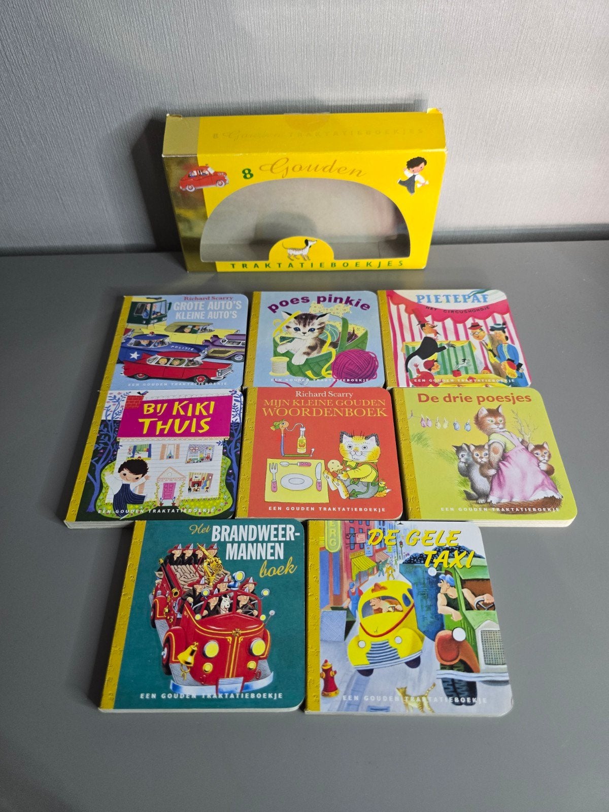 Doosje met 8 gouden traktatieboekjes - gouden boekjes, Boeken, Jongen of Meisje, Nieuw, Sprookjes, Gouden boekje