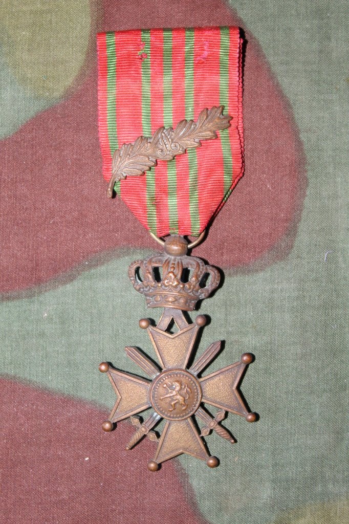 Oorlogkruis met palm WO I, Envoi, Armée de terre, Ruban, Médaille ou Ailes