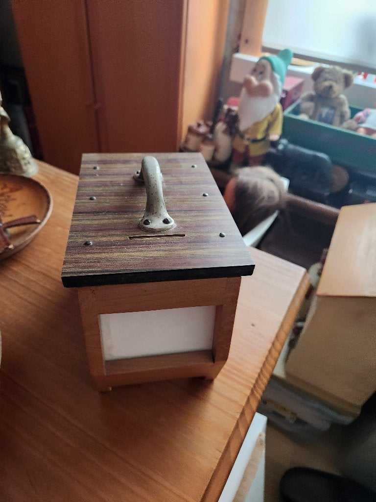 Houten spaarpot vogelkooi, Verzamelen, Ophalen of Verzenden, Hout