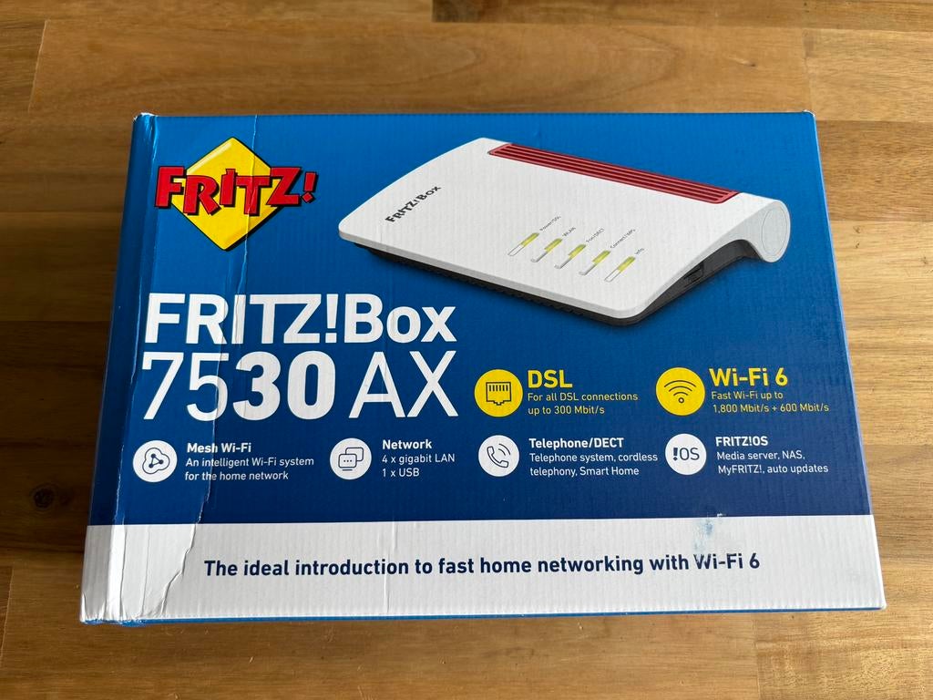 Fritz Box 7530AX, Informatique & Logiciels, Enlèvement ou Envoi, Comme neuf, Routeur