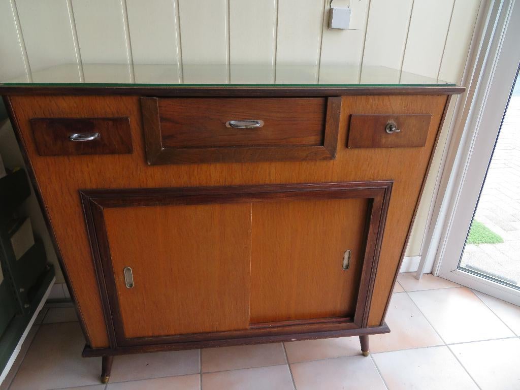 Multifunctionele vintage toonbank, winkelkast, jaren '50, Maison & Meubles, Armoires | Armoires murales, Utilisé, 100 à 150 cm