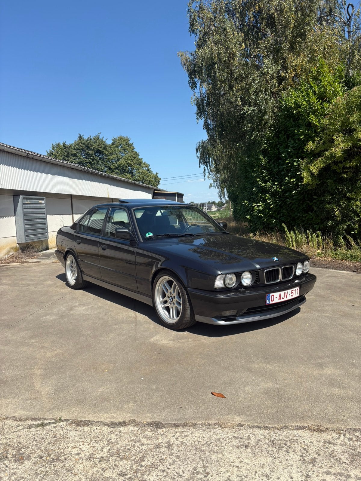 Bmw E34 525i individual M-tech - m50b25 oldtimer 1990, Autos, BMW, Boîte manuelle, 6 cylindres, Berline, Particulier