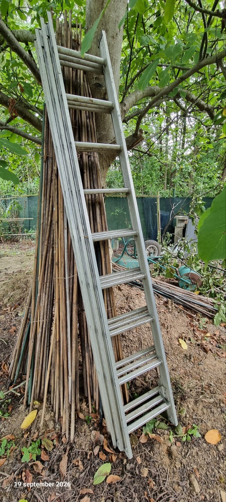 Aluminium ladder 3 elementen, Doe-het-zelf en Bouw, Ophalen, Ladder