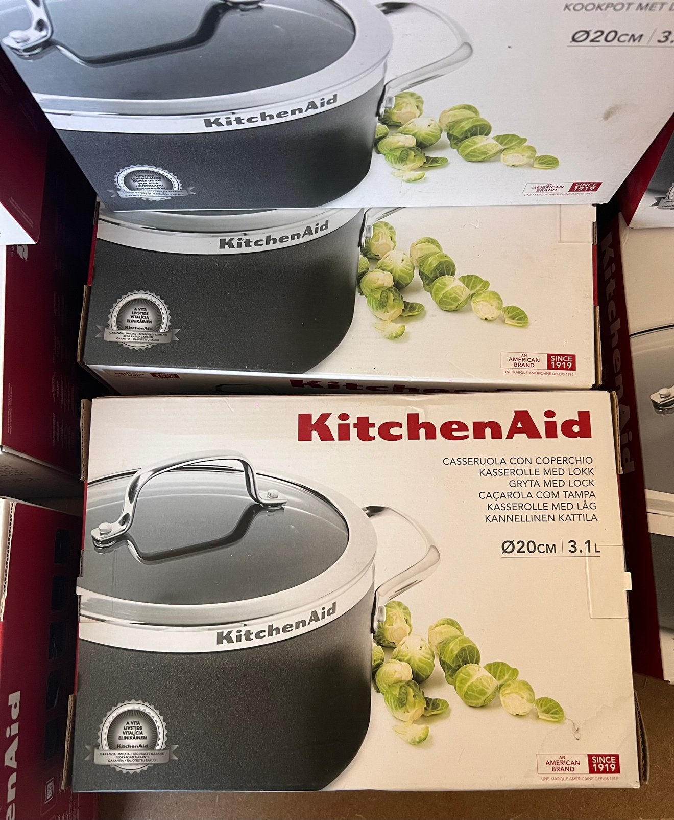 KitchenAid Soeppot met deksel 22cm 5,2l NIEUW, Maison & Meubles, Avec couvercle, Enlèvement ou Envoi, Neuf, Casserole