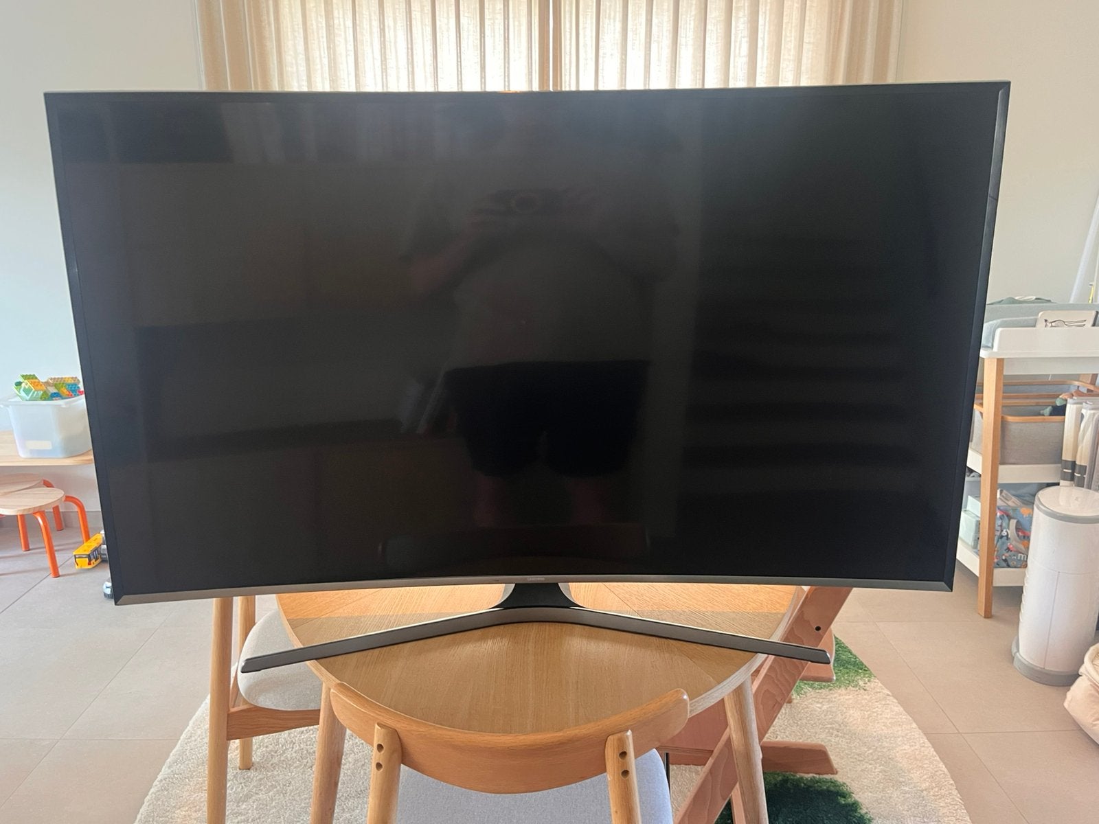 Samsung curve tv 55 inch, Ophalen, Gebruikt, 100 cm of meer, Samsung